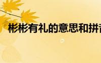 彬彬有礼的意思和拼音（彬彬有礼的意思）