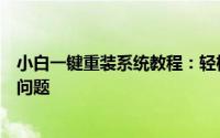 小白一键重装系统教程：轻松实现系统重装，轻松解决电脑问题