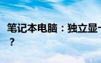 笔记本电脑：独立显卡和集成显卡，哪个更好？